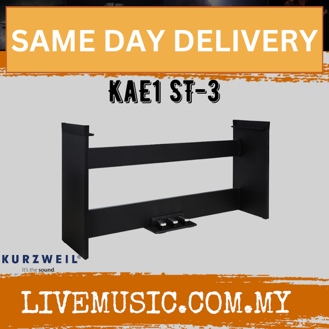 Kurzweil KaE1 ST-3 Keyboard Stand - Black ( Ka E1 Ka-E1 )