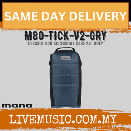 Mono M80 Classic The Tick 2.0 Accessory Case - Grey (M80-TICK-V2-GRY)