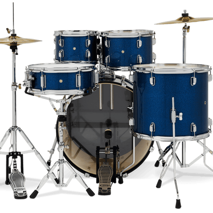 PDP Center Stage 5-piece Complete Drum Set with Hardware, Stool and Cymbal - Royal Blue Sparkle ( PDCE2215KT )