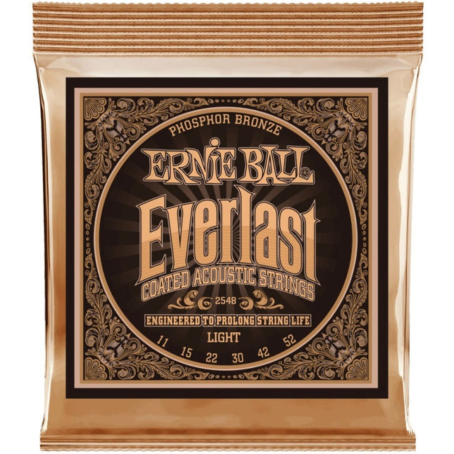 Ernie Ball 2548 Acoustic GTR Strings Coated Phosphor Bronze Light (11-52/EB2548)