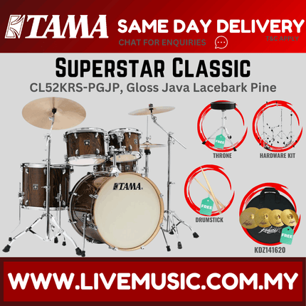 Tama Superstar Classic CL52KRS 5-Piece With KDZ141620 Cymbal Set - ( CL-52KRS )