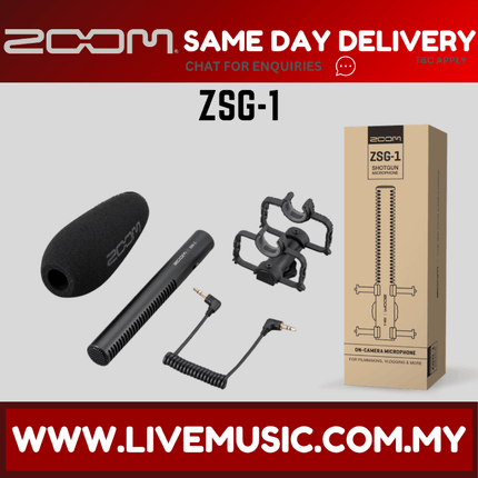 Zoom ZSG-1 Shotgun Camera Microphone ( ZSG 1 / ZSG1 )