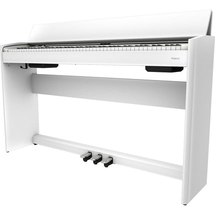 Roland F-701 *NEW MODEL* 88-key Digital Home Piano with RH5 Headphone - White (F701/F 701/RH-5) Replace For F-140R/F140R