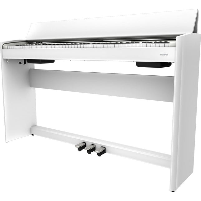 Roland F-701 *NEW MODEL* 88-key Digital Home Piano with RH5 Headphone - White (F701/F 701/RH-5) Replace For F-140R/F140R