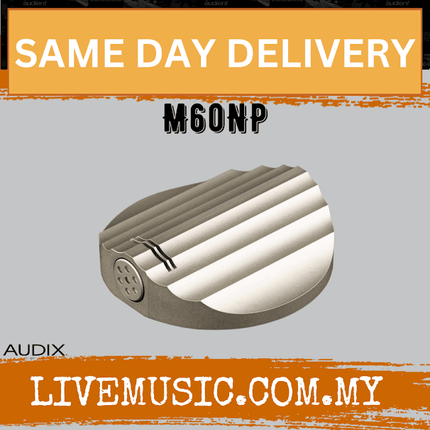 Audix M60NP Low-Profile Boundary Microphone - Satin Nickel (M60 NP/M60-NP)