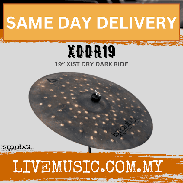 Istanbul Agop XDDR19 19" Xist Dry Dark Ride Cymbal (XDDR-19/XDDR 19)