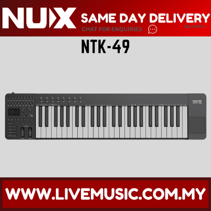 NUX NTK-49 MIDI Keyboard Controller - 49 Kyes ( NTK 49 NTK49 )