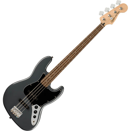 Squier Affinity Series Jazz Bass Guitar, Laurel Fretboard - Charcoal Frost Metallic