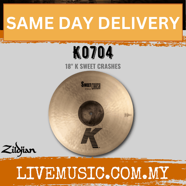 Zildjian 18" K Series Sweet Crash Cymbal ( K0704 )