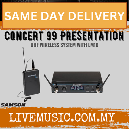 Samson Concert 99 Presentation Frequency Agile UHF Wireless System (Concert99Presentation)