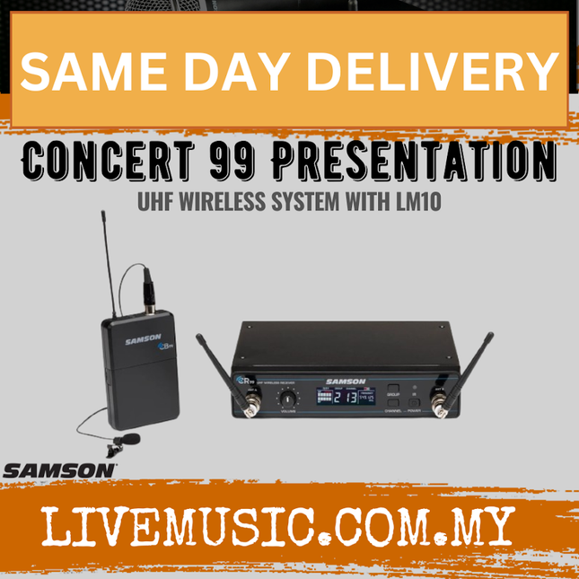 Samson Concert 99 Presentation Frequency Agile UHF Wireless System (Concert99Presentation)