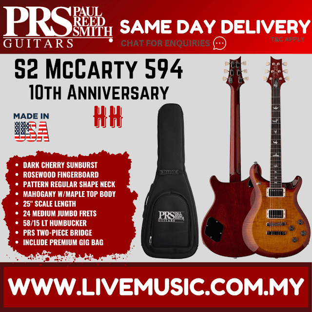 PRS S2 10th Anniversary McCarty 594 Limited Edition Electric Guitar