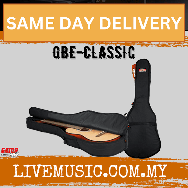 Gator GBE-CLASSIC Economy Gig Bag for Classical Guitar (GBECLASSIC/GBE-CLASSIC)