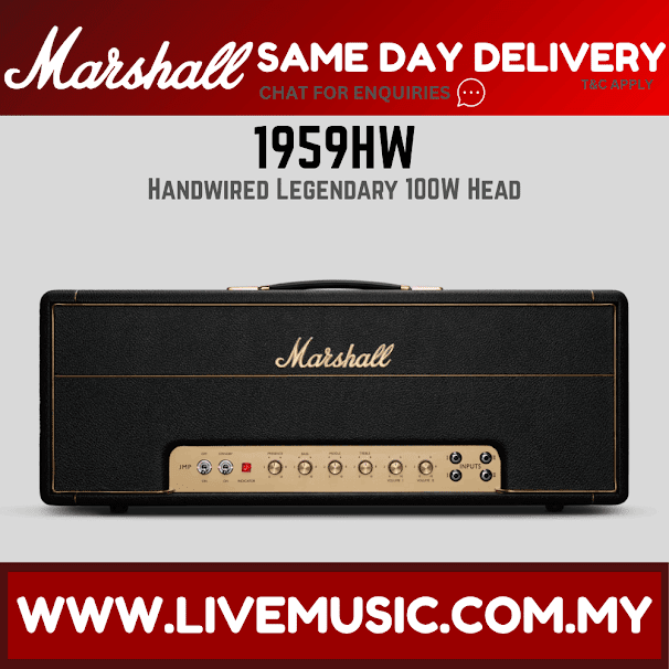 Marshall 1959HW 100watt Handwired Tube Guitar Amplifier Head (1959-HW)