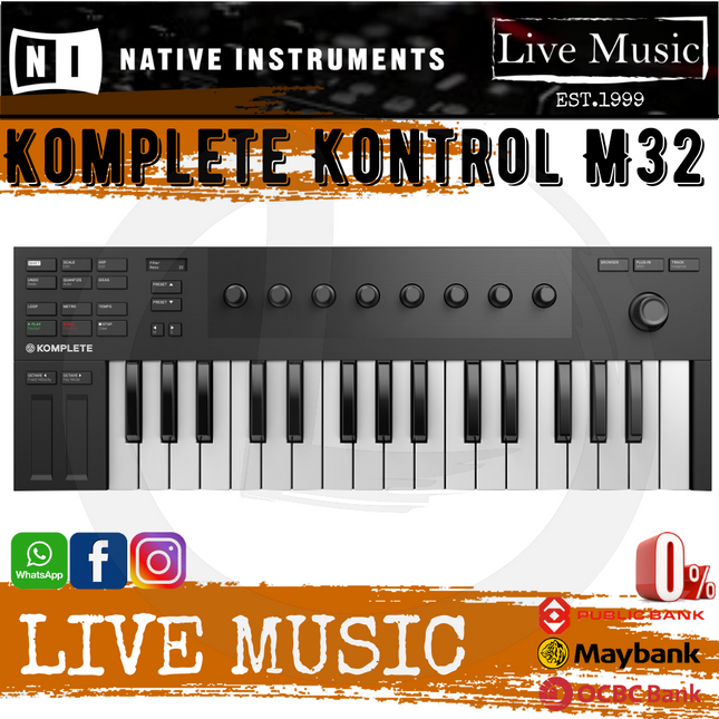 Native Instruments Komplete Kontrol M32 Micro Keyboard (M-32/M 32)