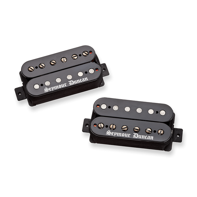 Seymour Duncan 11102-92-B Black Winter, High Output Passive Humbuckers for Metal, 6 Strings, Set, Black