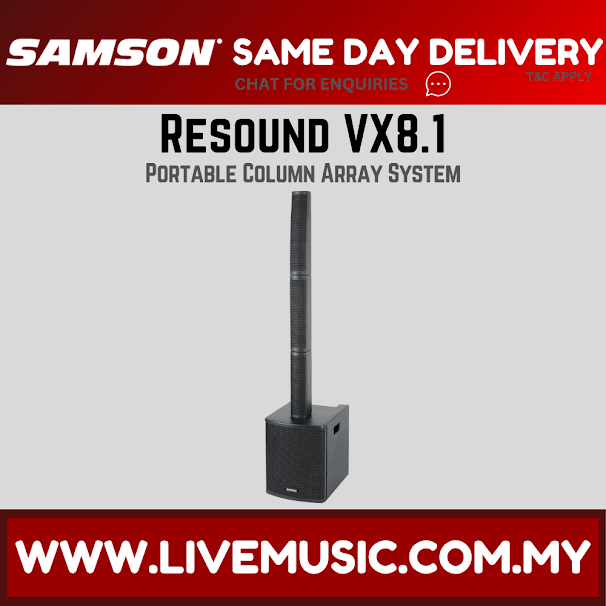 SAMSON RESOUND VX8.1 PORTABLE COLUMN ARRAY SYSTEM ( RESOUND VX81 / RESOUNDVX81 )