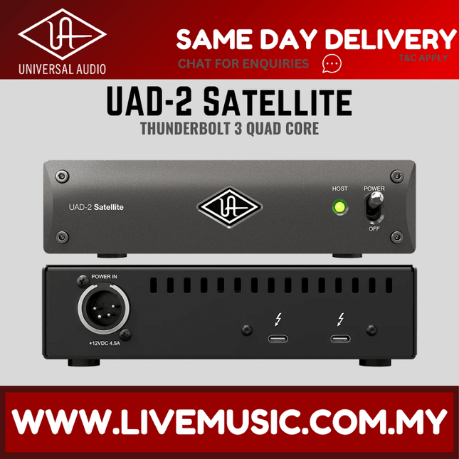 Universal Audio UAD-2 Satellite Thunderbolt 3 QUAD Core ( UAD 2 QUAD / UAD2QUAD )