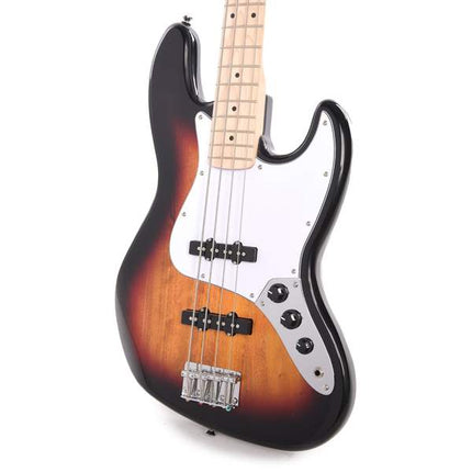 Squier Affinity Series Jazz Bass Guitar, Maple Fretboard - 3-Color Sunburst