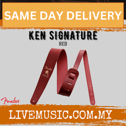 Fender Ken Signature Guitar Strap, Red