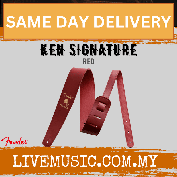 Fender Ken Signature Guitar Strap, Red