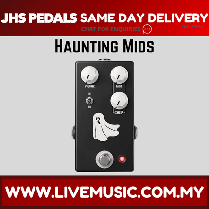 JHS Haunting Mids EQ and Mid-boost Guitar Effects Pedal