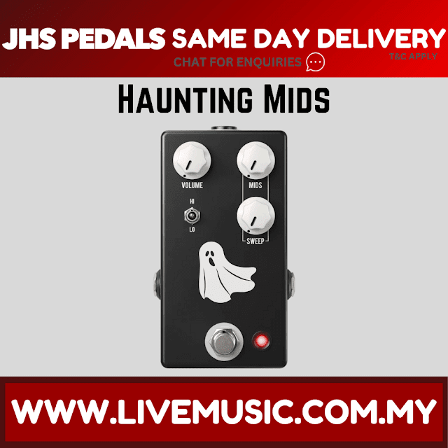 JHS Haunting Mids EQ and Mid-boost Guitar Effects Pedal