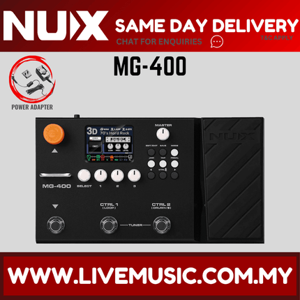NUX MG-400 Modeling Guitar & Bass Processor ( MG400 / MG 400 )
