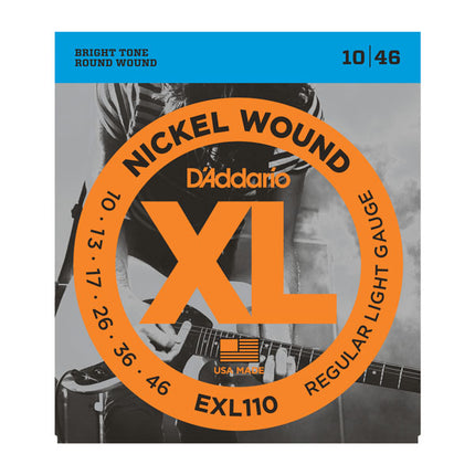 D'Addario EXL110 - Nickel Wound Electric Strings, Regular Light (10-46)(DAddario)