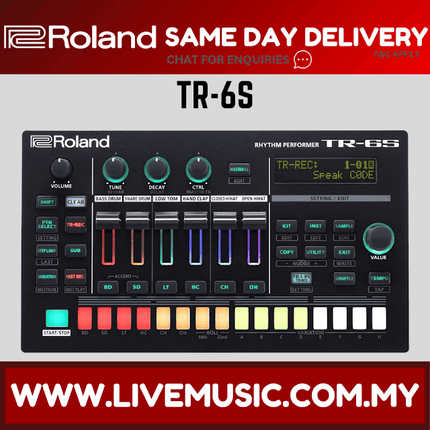 ROLAND TR-6S 6-track Compact Rhythm Machine (TR 6S / TR6S )