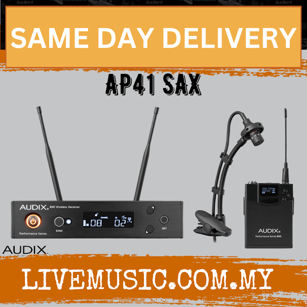 Audix AP41 Performance Series Single-Channel Instrument Wireless System with ADX20i Clip-On Condenser Microphone ( AP41-SAX / AP41SAX )