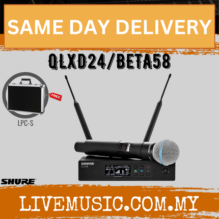 Shure QLXD24/BETA58 Handheld Wireless Microphone System ( QLXD24BETA58 QLXD24-BETA58 )