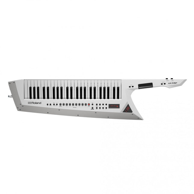 Roland AX-Edge - 49 Key Keytar Synthesizer with FREE Roland Strap and Adapter - White (AXEdge AX Edge)