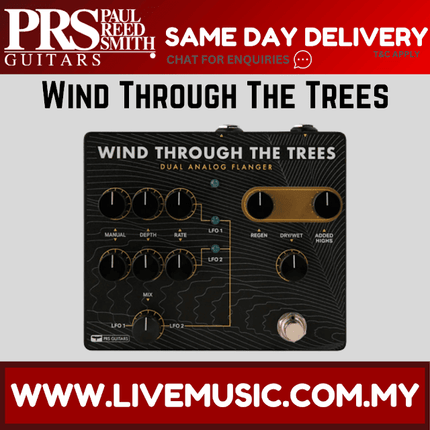 PRS Wind Through The Trees Dual Flanger Guitar Effects Pedal