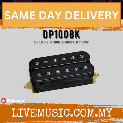 DiMarzio DP100BK Super Distortion Humbucker Pickup (DP100/DP-100)