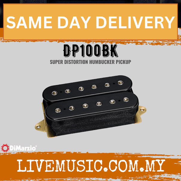DiMarzio DP100BK Super Distortion Humbucker Pickup (DP100/DP-100)
