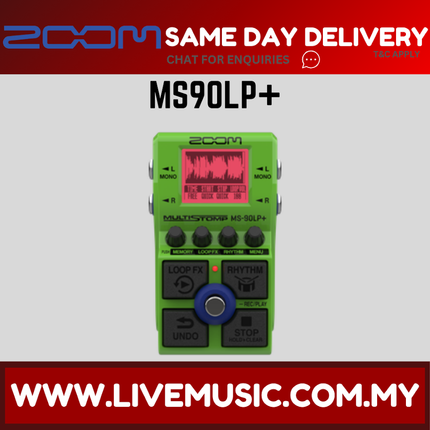 Zoom MS90LP+ MultiStomp Looper Pedal ( MS 90LP+ MS-90LP+ )