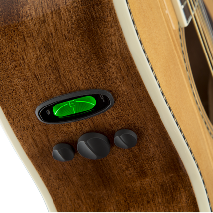 Fender PM-2E Standard Parlor Acoustic-Electric Guitar with Case - Natural (PM2E/PM 2E)