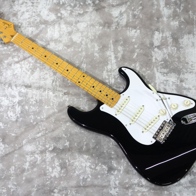 Fender Japan Traditional II 50s Stratocaster Electric Guitar, Maple Fretboard with FREE Gig Bag - Black
