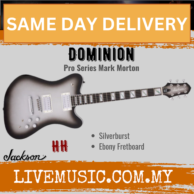 Jackson Pro Series Mark Morton Signature Dominion Electric Guitar, Ebony FB, Silverburst