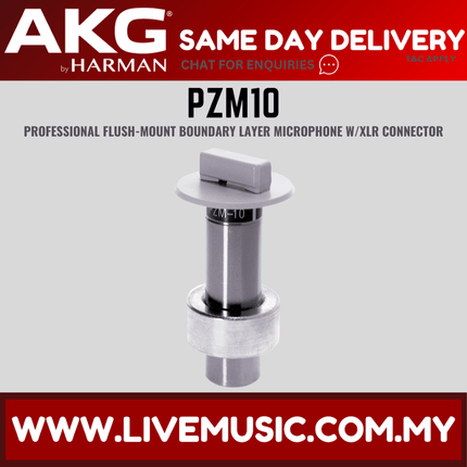 AKG PZM10 Hemispherical Flush-Mount Boundary Layer Microphone (PZM-10 PZM 10)