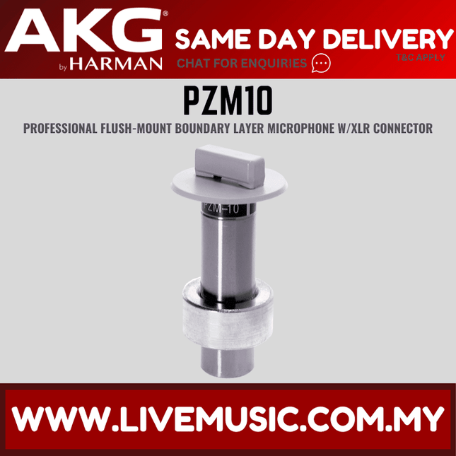 AKG PZM10 Hemispherical Flush-Mount Boundary Layer Microphone (PZM-10 PZM 10)