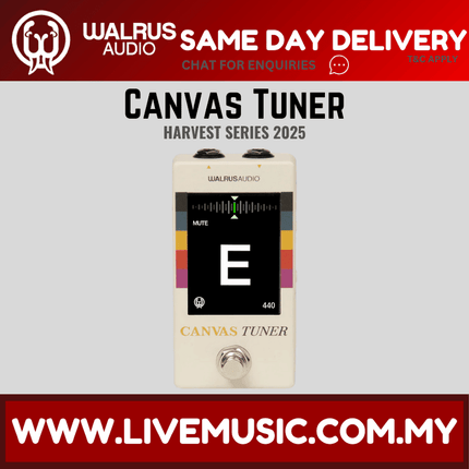 Walrus Audio Canvas Tuner Guitar Effects Pedal, Harvest Series 2025 ( CanvasTuner )