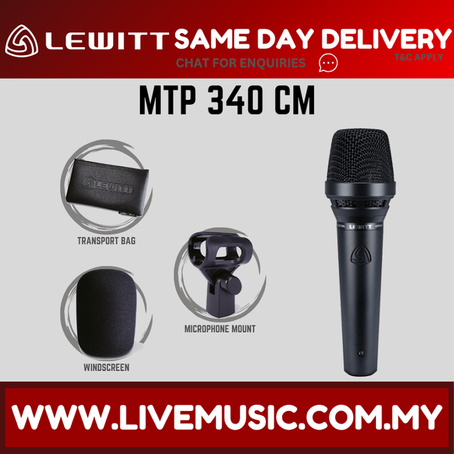 Lewitt MTP 340 CM Handheld Condenser Microphone (MTP-340 CM / MTP340CM)
