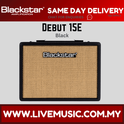 BLACKSTAR DEBUT 15E 2x3" 15-Watt Electric Guitar Combo Amp With FX - Black (DEBUT15E)