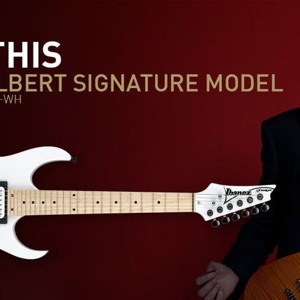 Ibanez PGMM31 Paul Gilbert Signature MiKro Electric Guitar - White (PGMM31-WH PGMM31WH)