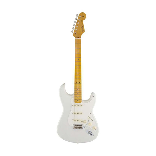 Fender Artist Eric Johnson SSS Stratocaster Guitar, Maple Fretboard with Deluxe Hardshell Case - White Blonde