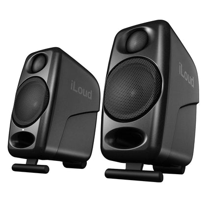 IK Multimedia iLoud Micro Monitor - Ultra-compact, High Quality Reference Studio Monitors with Bluetooth - Black (Pair)