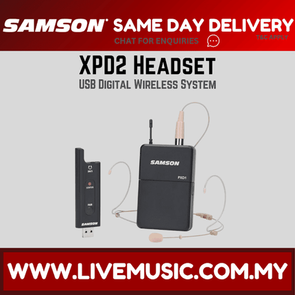 Samson Stage XPD2 Headset USB Digital Wireless System (XPD-2/XPD 2)