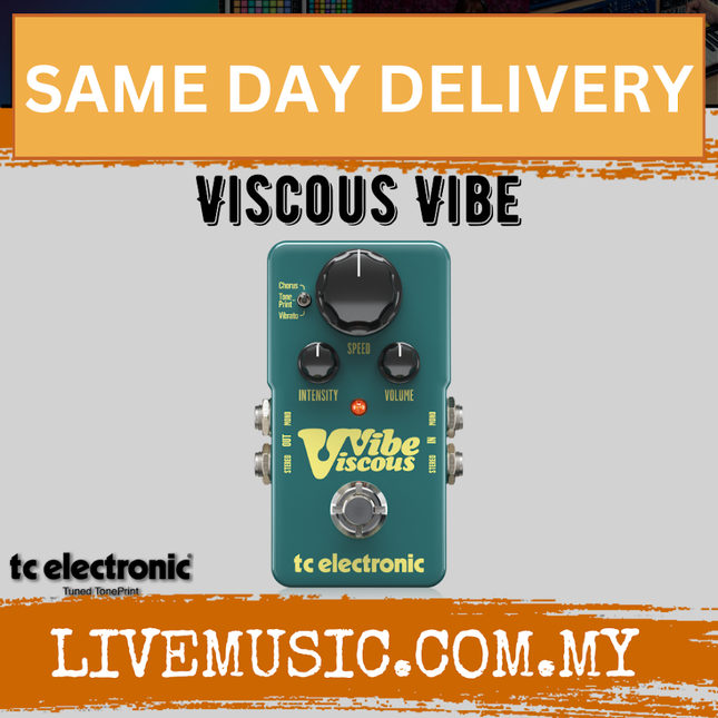 TC Electronic Viscous Vibe Guitar Effects Pedal